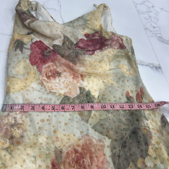 Jeffery & Dara Evening by Tom Barra Long Elegant Cream Floral Dress. Size 8 - Picture 13 of 15